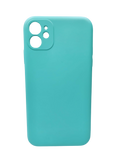 Husa Iphone 11 silicon moale, protectie camere si butoane, interior material textil Turcoaz