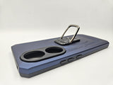 Husa Honor 90 silicon si plastic, suport inel rotativ, protectie camera si butoane Albastru
