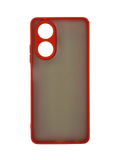 Husa Oppo A58 silicon, spate matuit antizgarieturi, protectie camere si butoane Rosu