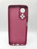 Husa Honor X7 silicon moale , protectie camere si butoane, interior material textil Visiniu