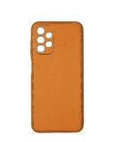 Husa Samsung A53 piele ecologica, protectie camere, margini anti alunecare Portocaliu