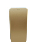 Husa Oppo pentru orice model, tip carte din piele ecologica, protectie 360 Auriu