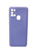 Husa Samsung A21s  silicon moale , protectie butoane, interior material textil Mov