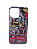 Husa Iphone 14 silicon, design 3D Godzilla , protectie butoane Negru