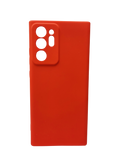 Husa Samsung Note 20 Ultra silicon, protectie camere si butoane, interior material textil Rosu