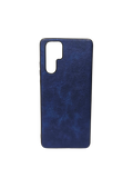 Husa Huawei P30 Pro din piele ecologica si margini silicon, protectie camera si butoane Albastru