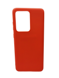 Husa Samsung S20 Ultra silicon subtire, slim case, protectie butoane Rosu