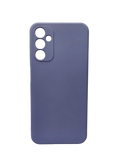 Husa Samsung A14 silicon , protectie butoane, interior material textil Gri