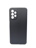 Husa Samsung A23   silicon, protectie butoane, interior material textil Negru