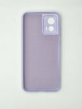 Husa Motorola Edge 30 Neo silicon moale, protectie camere si butoane, interior material textil Lila