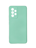 Husa Samsung A53  silicon moale, protectie camere ,interior material textil Verde