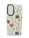 Husa Oppo A58 silicon, model Cats, protectie camere si butoane