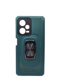 Husa Xiaomi Redmi Note 12C silicon si plastic, suport inel rotativ , protectie camere si butoane Verde