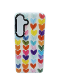 Husa Samsung S24 silicon, antisoc, model Hearts, protectie camere si butoane