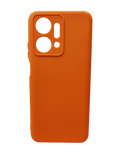 Husa Honor X7a silicon moale , protectie camere si butoane, interior material textil Portocaliu