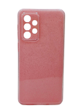 Husa Samsung A33  silicon gel model cu sclipici , protectie camere Roz deschis