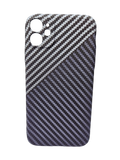 Husa Iphone 11 tip Kevlar , Protectie butoane, aspect carbon Alb