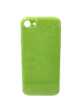 Husa Iphone 8  din silicon moale model cu sclipici , protectie camere Verde