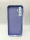 Husa Samsung A54 silicon, protectie butoane, interior material textil Lila