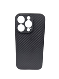 Husa Iphone 13 Pro silicon moale , protectie camere , margini anti alunecare ,textura carbon Negru