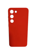 Husa Samsung S23 silicon moale, protectie camere ,interior material textil Rosu