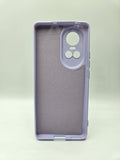Husa Oppo Reno 10 Pro silicon moale, protectie camere si butoane, interior material textil Lila