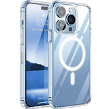Husa Iphone 13 Pro Max din silicon , Antisoc, MagSafe, Transparenta