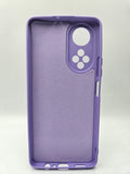 Husa Honor X7 silicon moale , protectie camere si butoane, interior material textil Mov