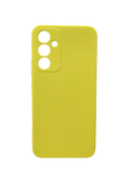 Husa Samsung A54 silicon moale , protectie butoane, interior material textil Galben