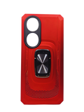 Husa Honor 90 silicon si plastic, suport inel rotativ, protectie camera si butoane Rosu