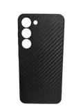 Husa Samsung S23  silicon , protectie camere si butoane, textura carbon Negru