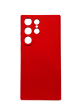 Husa Samsung S23 Ultra silicon moale, protectie camere, interior material textil Rosu
