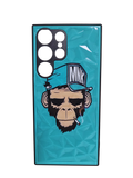 Husa Samsung S23 Ultra design 3D Monkey , protectie butoane Albastru