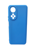 Husa Honor X7 silicon moale , protectie camere si butoane, interior material textil Albastru