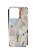 Husa Iphone 14 Pro Max silicon, design 3D floral , protectie butoane Bej