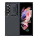 Husa Samsung Z Fold 4 premium Nillkin CamShield Pro Hard, protectie camera Negru