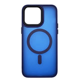Husa iPhone 15 Plus din silicon MagSafe, Matte Transparent