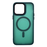 Husa iPhone 15 Plus din silicon MagSafe, Matte Transparent