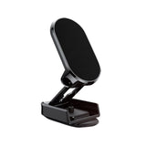Suport auto magnetic pliabil pentru telefon cu fixare pe bord Negru