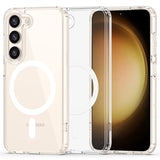 Husa Samsung S23 silicon antisoc, MagSafe, protectie camere si butoane Transparent