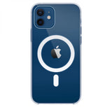Husa Iphone 12 din silicon , Antisoc, MagSafe, Transparenta