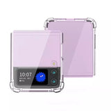 Husa Samsung Z Flip 4  silicon antisoc, protectie camere si butoane Transparent